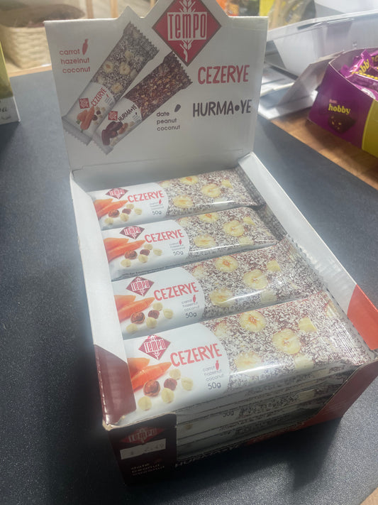 Tempo Bar Cezerye Carrot/Hazelnut/Coconut 24x50gr BOX