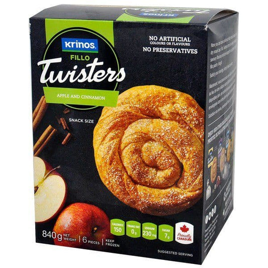 Krinos Fillo Twisters Apple and Cinnamon 6pieces 840gr