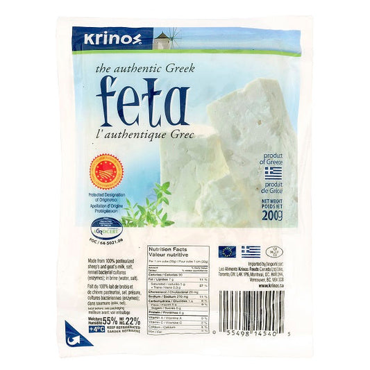 Krinos the Authentic Greek Feta Cheese vacpack 200g