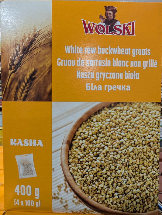 Wolski white raw buckwheat groats 400g