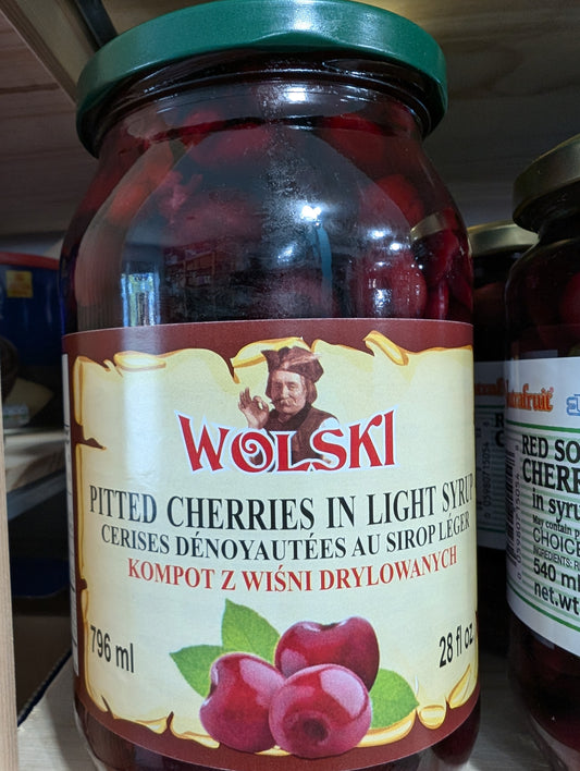 Wolski Pitted Cherries in Light Syrup 796ml