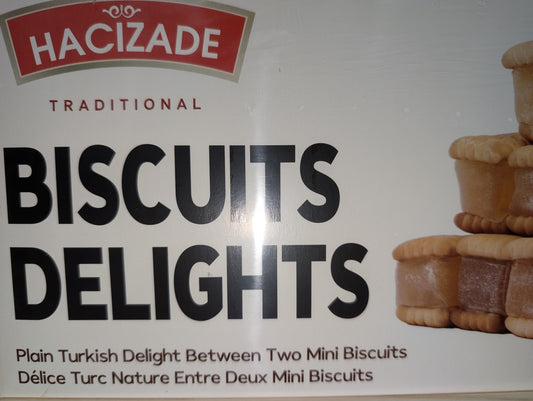 Hacizade Turkish Delight Biscuits Plain 350g