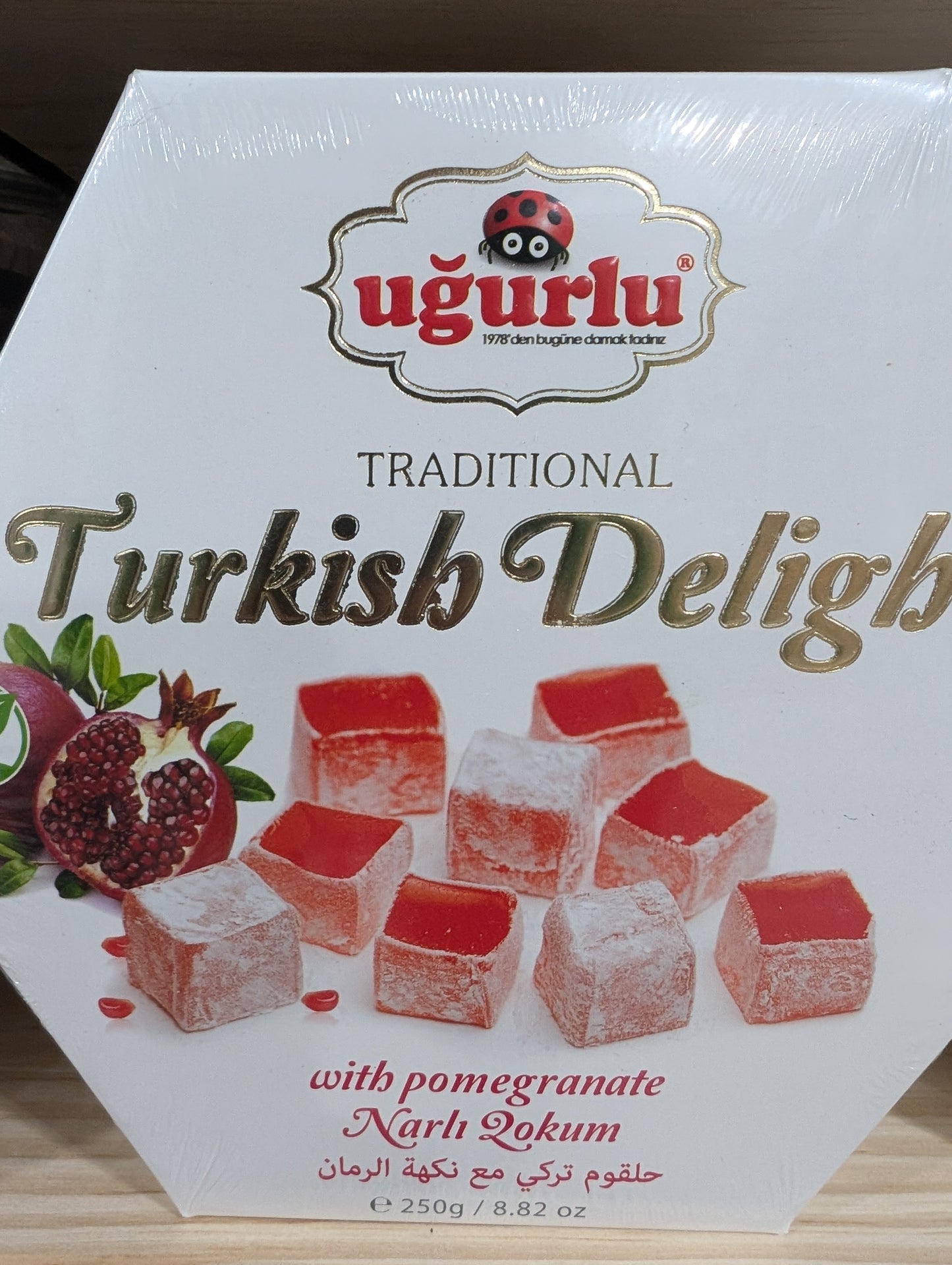 Ugurlu Turkish Delight with pomegranate 250g