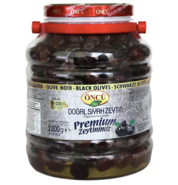 Oncu Natural Black Olives Premium 2XL-XL 2000g