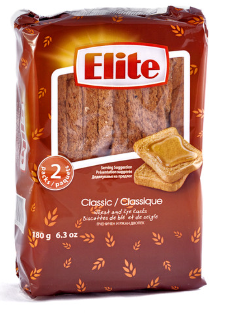 Elbisco Elite Wheat and Rye Rusks 180g