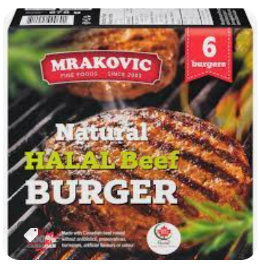 Mrakovic Natural Beef Burger 6pieces