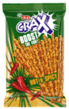Eti Crax Hot and Spicy Cracker 50gr