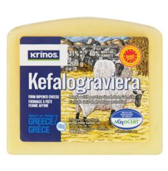 Krinos Kefalograviera Cheese wedge 200g