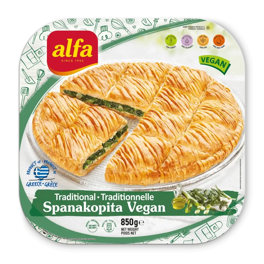 Alfa Traditional Spanakopita Vegan 850g