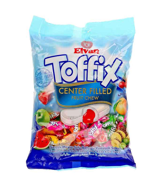 Elvan Toffix center filled fruit chew 500g