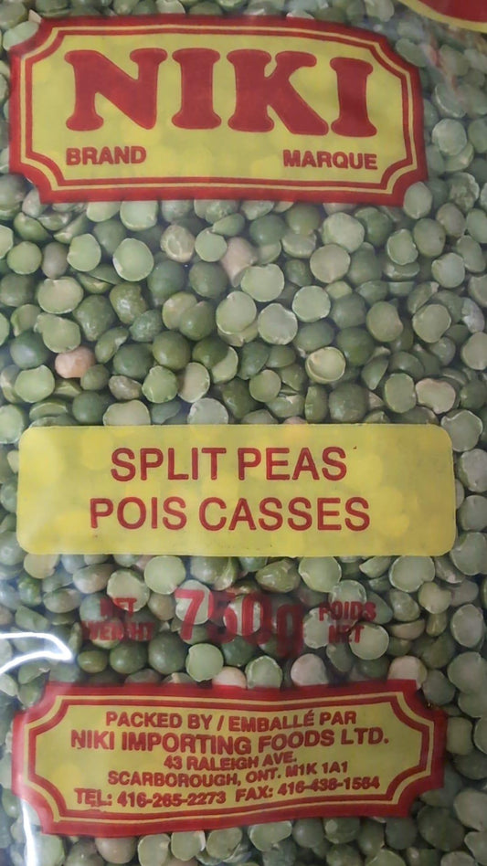 Niki Green Split Peas 750g