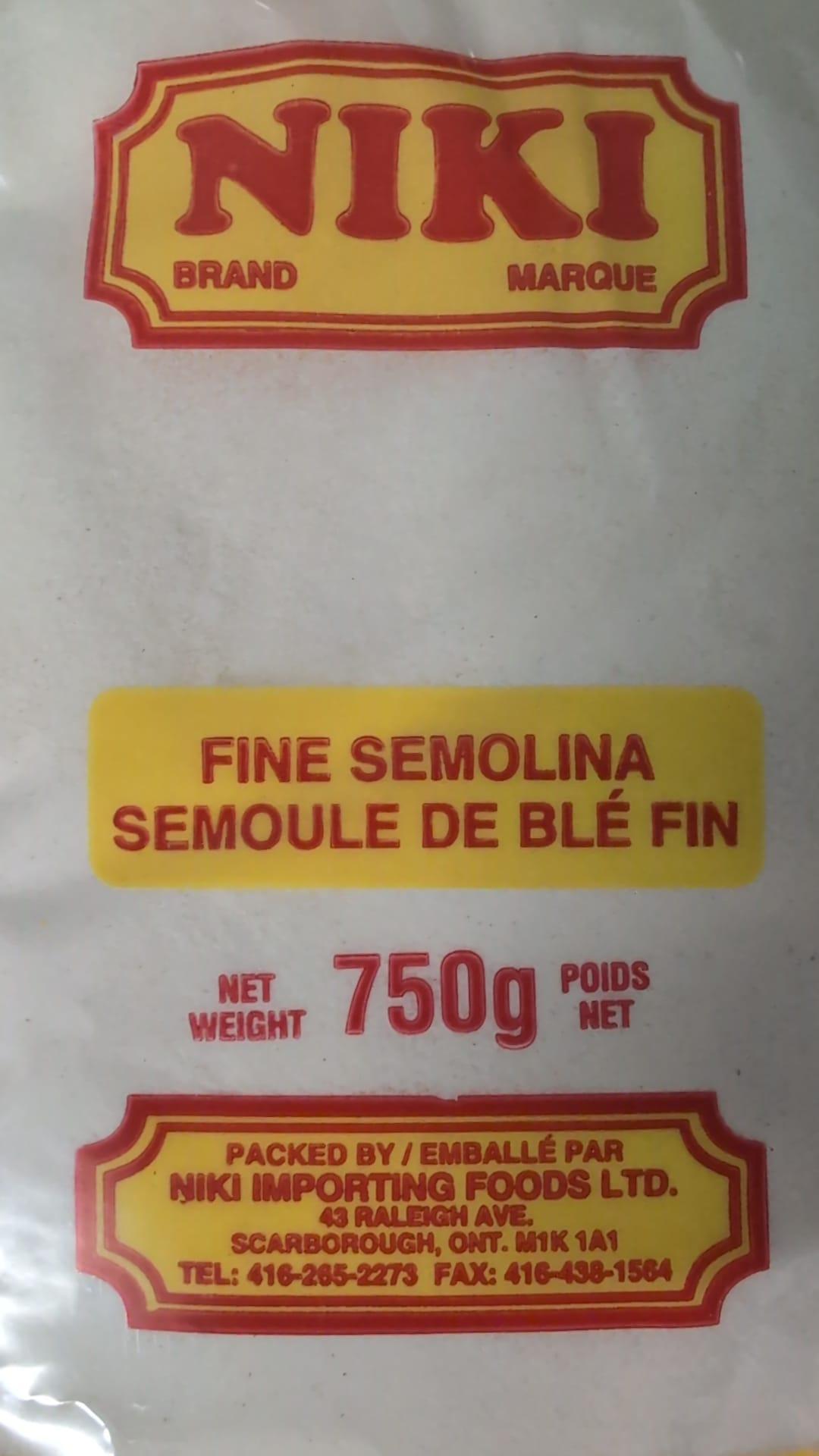 Niki Semolina Fine 750g