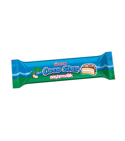Ulker Cocostar Sandwich biscuits with marshmallow