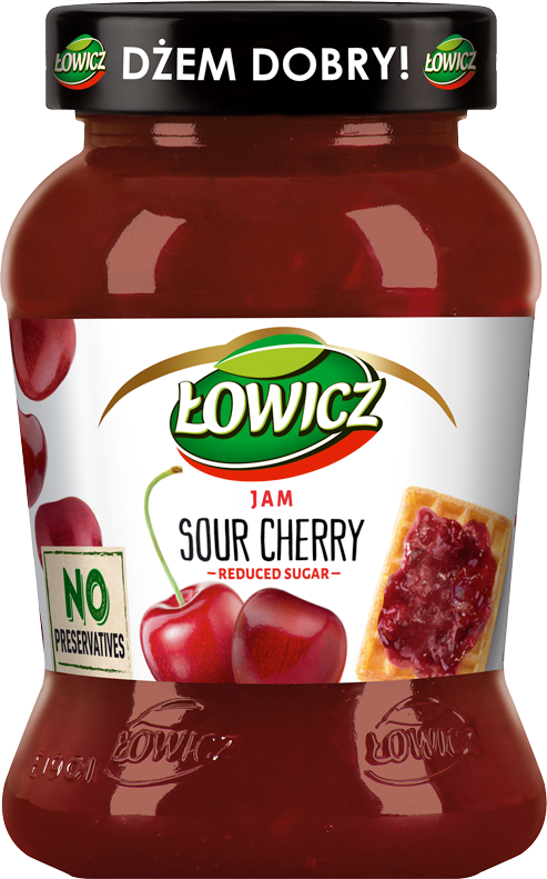 Lowicz Sour Cherry Jam 450g