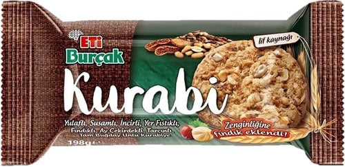 Eti Burcak Kurabi Whole Wheat Cookies 198g