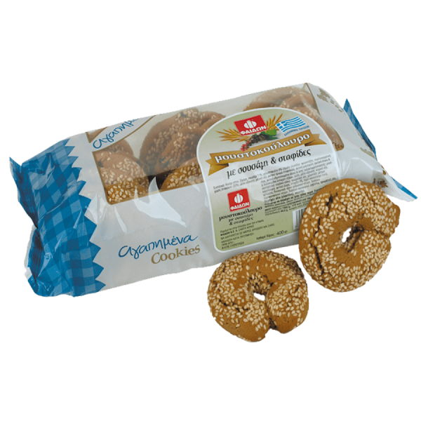 Fedon Soft Moustokouloura Must cookies with sesame raisin 400g