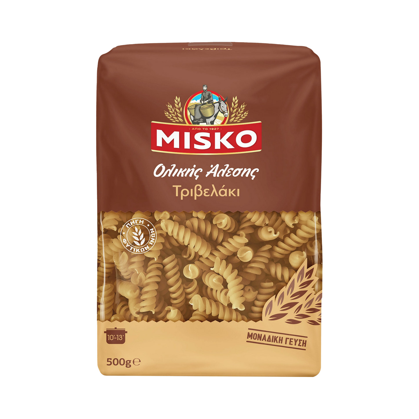 Misko Whole Wheat Fusilli pasta 500g