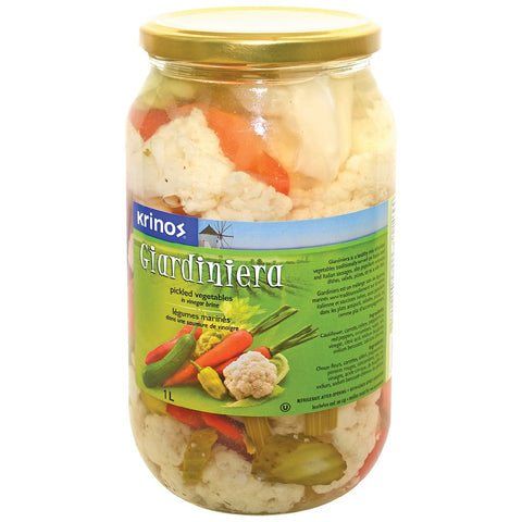 Krinos Giardiniera Mixed Vegetable Pickles 1lt