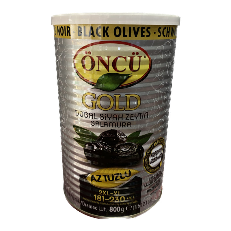 Oncu Gold Black Olives Low Salt 2XL-XL 800g