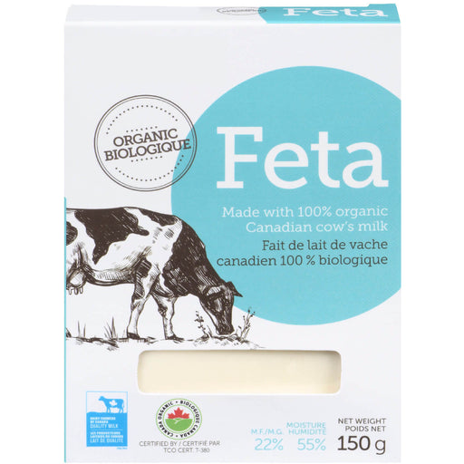 Krinos Organic Feta Cheese cow 150g vacuum bag