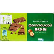 Ion Milk Chocolate with hazelnuts sugar free 60g