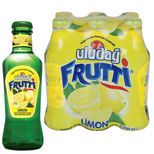 Uludag Frutti Lemon flavored mineral water 6pack