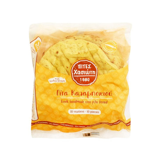 Chasiotis Greek Corn Pita Bread 10 pieces