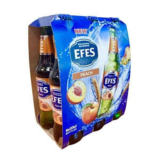 Efes non-alcoholic malt beverage peach 6pack