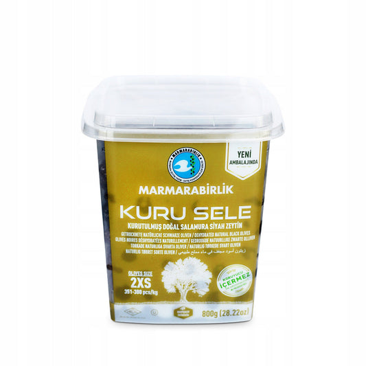 Marmarabirlik Dried Natural Black Olives 2XS 800g