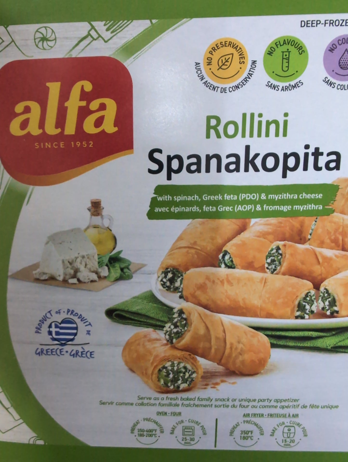 Alfa Rollini Spanakopita 450g