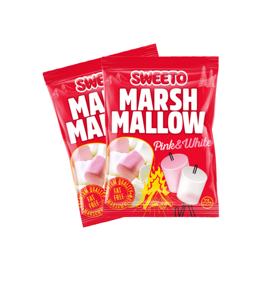 Sweeto Marshmallow Pink&White 140g