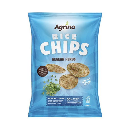 Agrino Greek rice chips Aegean Herbs 60g