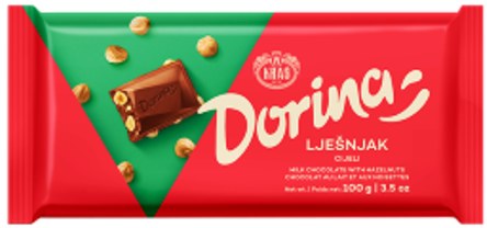 Kras Dorina Milk Chocolate with hazelnut 100g