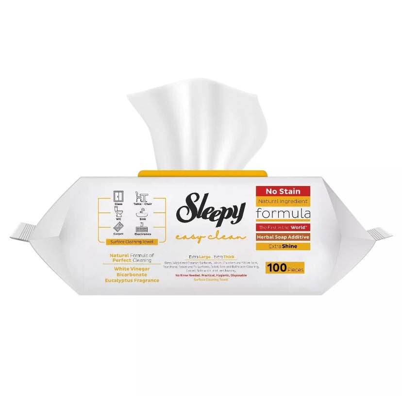 Sleepy Easy Clean Surface Cleaning Towel eucalyptus 100pcs