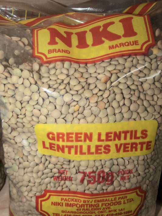 Niki Green Lentils small 750g