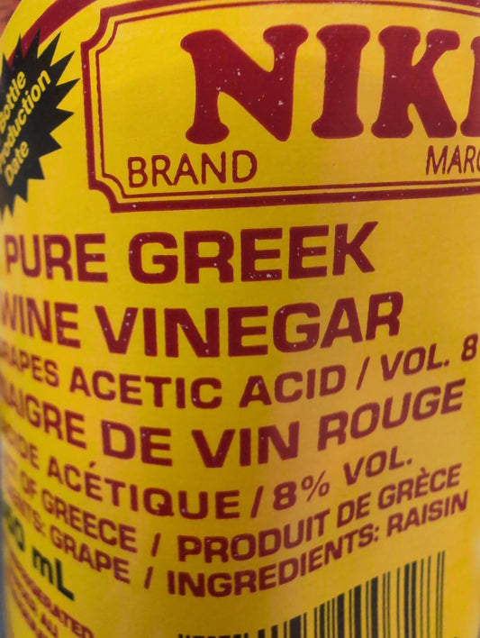 Niki Pure Greek Wine Vinegar 350ml
