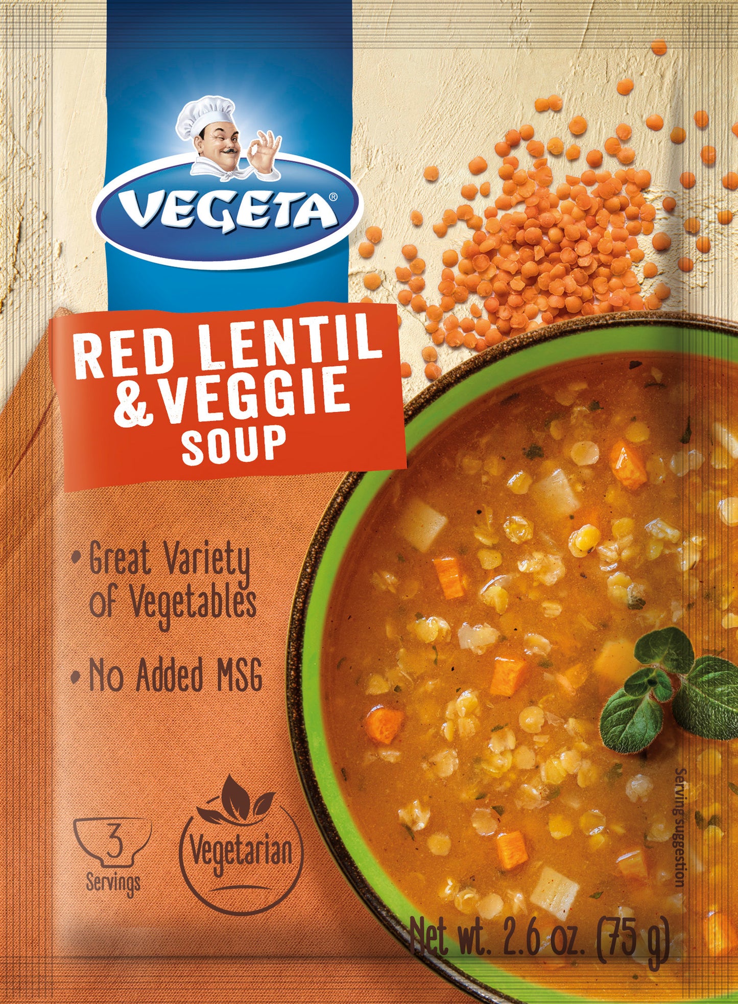 Vegeta Red Lentil & veggie Soup 75g