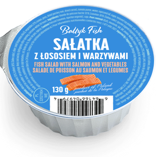 Baltyk Fish fish salad with salmon and vegetables  130g