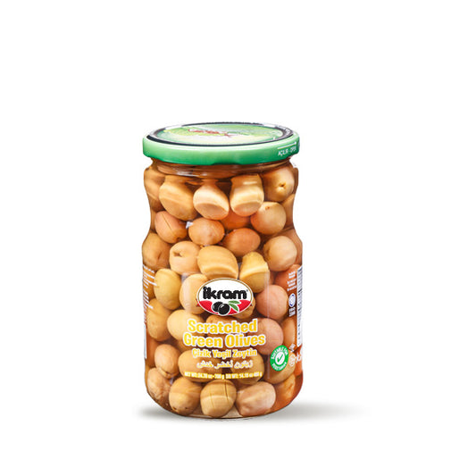 Ikram Scratched Green Olives 700g