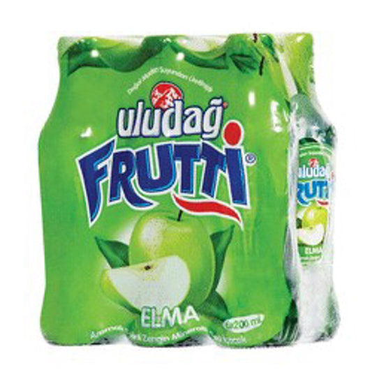 Uludag Frutti Green Apple flavored mineral water 6pack