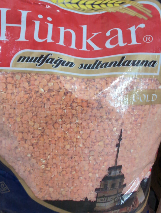 Hunkar Red Lentils split 5kg