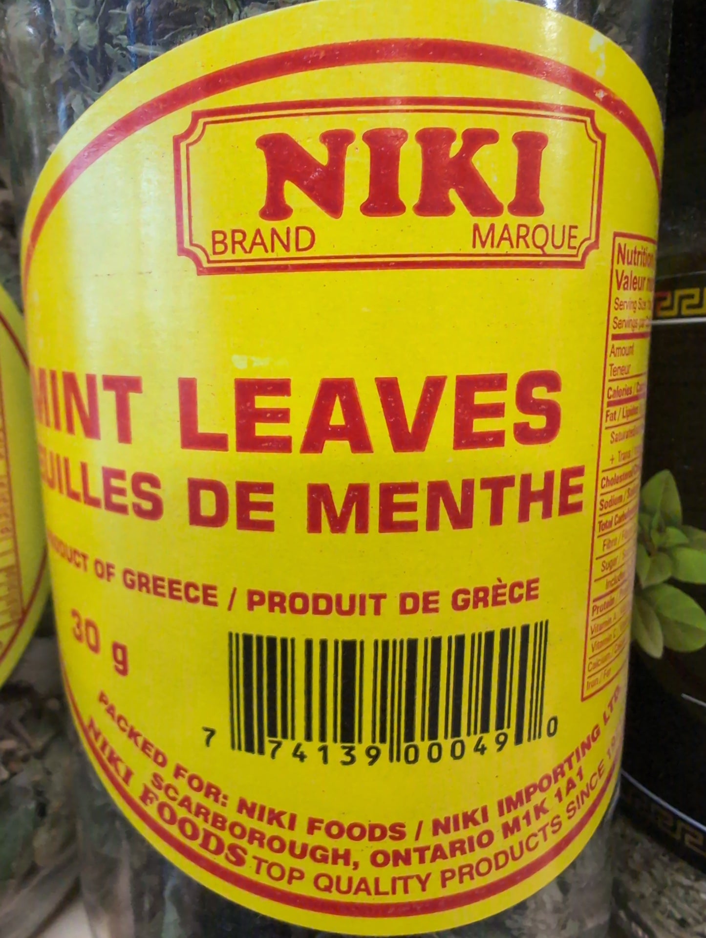 Niki Mint Leaves 30g