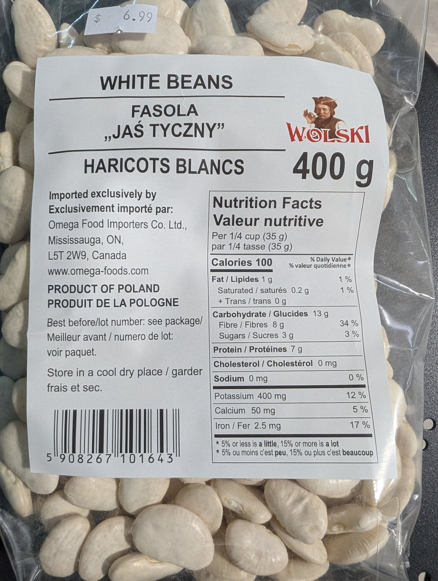 Wolski White Beans Jas Tyczny 400g