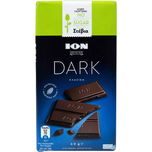 Ion Dark Chocolate no sugar 60g