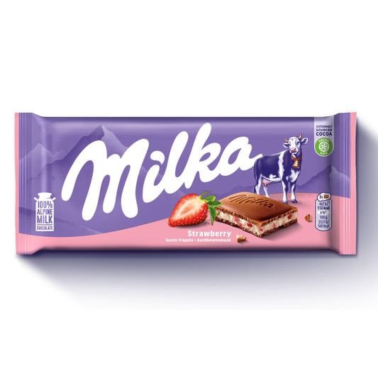 Milka Strawberry 100g