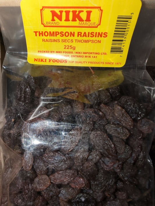 Niki Thompson Raisins 225g