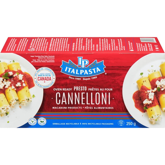 Italpasta Oven Ready Cannelloni 250g
