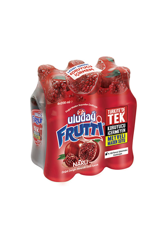 Uludag Frutti Pomegranate flavored mineral water 6pack