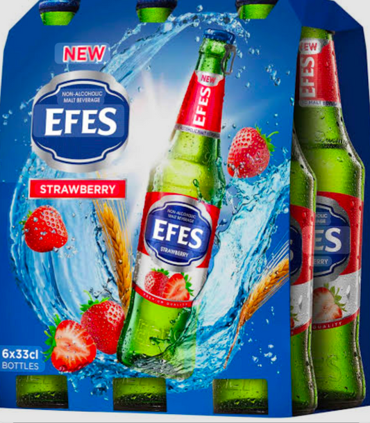 Efes non-alcoholic malt beverage strawberry 6pack