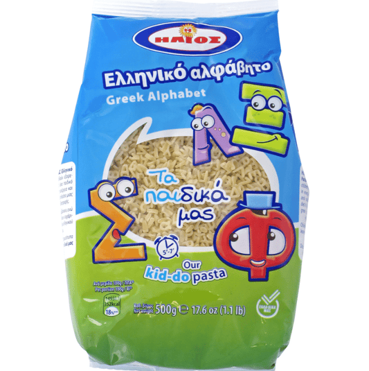 Helios Kiddo Pasta Greek Alphabet 500g